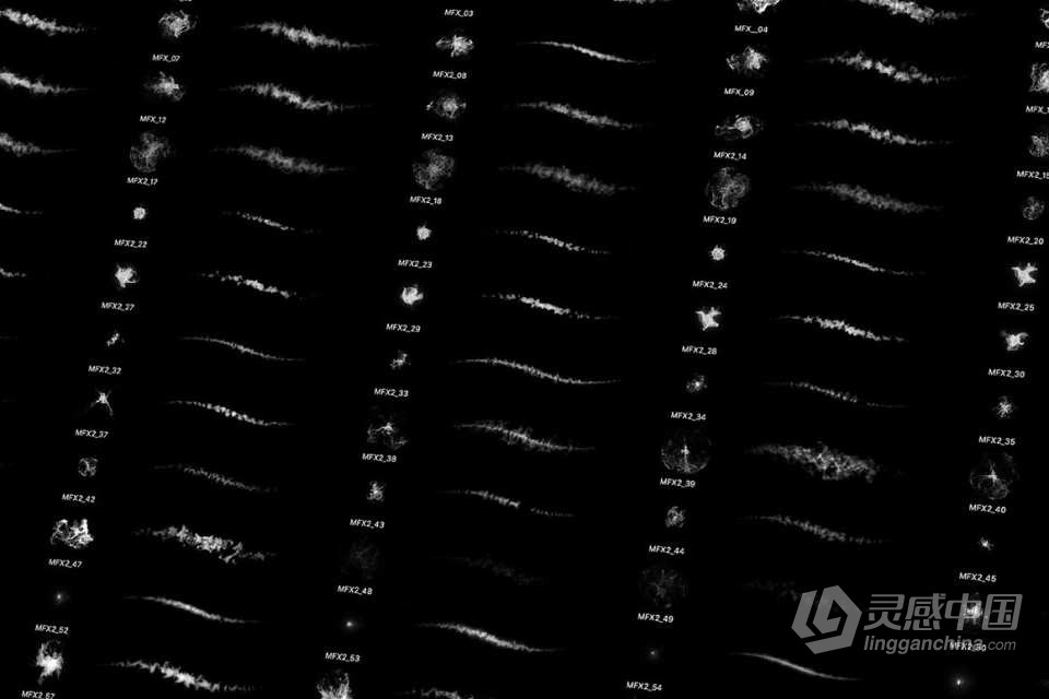 60个魔法光效火焰特效PS笔刷 Magic FX 2 brush set  福风灵感网 www.ffidea.com