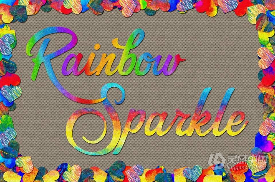 【PS样式】40款高端银质与彩虹星光PS图层样式 Silver Bling Photoshop Layer Styles  福风灵感网 www.ffidea.com