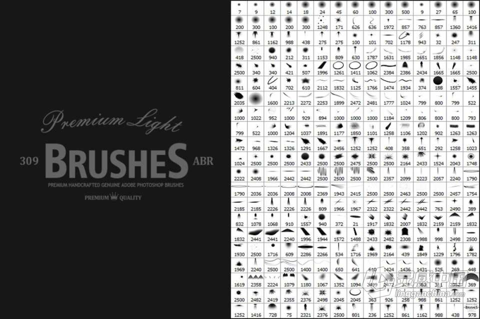 【PS笔刷】309+16 支高清眼神光灯光光效PS画笔笔刷 Photoshop Light Effect Brushes  福风灵感网 www.ffidea.com