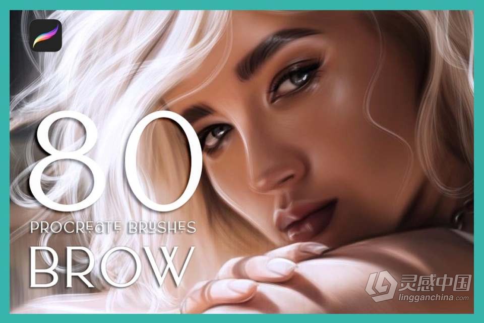 【Procreate笔刷】930人像化妆彩妆画笔套装Procreate笔刷 1760 Procreate Makeup Brushes  福风灵感网 www.ffidea.com