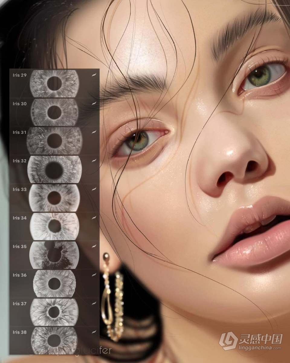 【Procreate笔刷】930人像化妆彩妆画笔套装Procreate笔刷 1760 Procreate Makeup Brushes  福风灵感网 www.ffidea.com