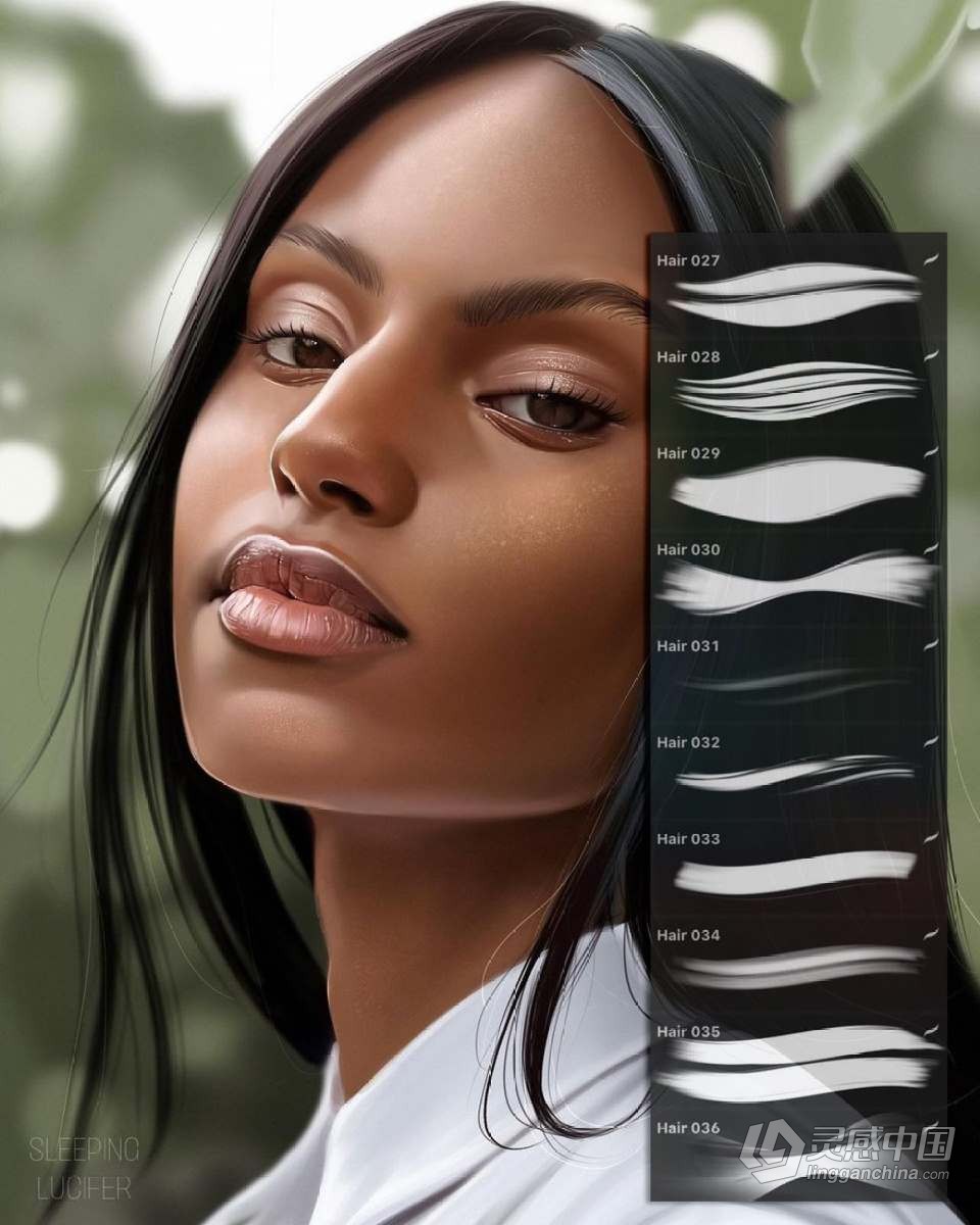 【Procreate笔刷】930人像化妆彩妆画笔套装Procreate笔刷 1760 Procreate Makeup Brushes  福风灵感网 www.ffidea.com