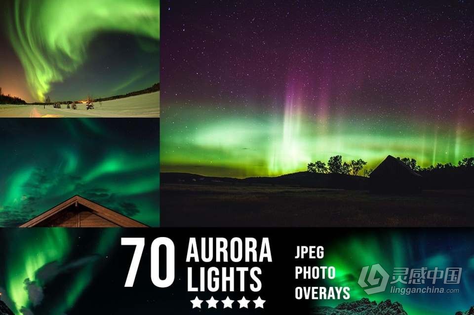 3300+动物花鸟植物藤曼浪漫闪光纸屑彩虹烟雾星空极光等照片叠加合成素材合集 3300+ Photo Overlays Bundle + FREE Act  福风灵感网 www.ffidea.com