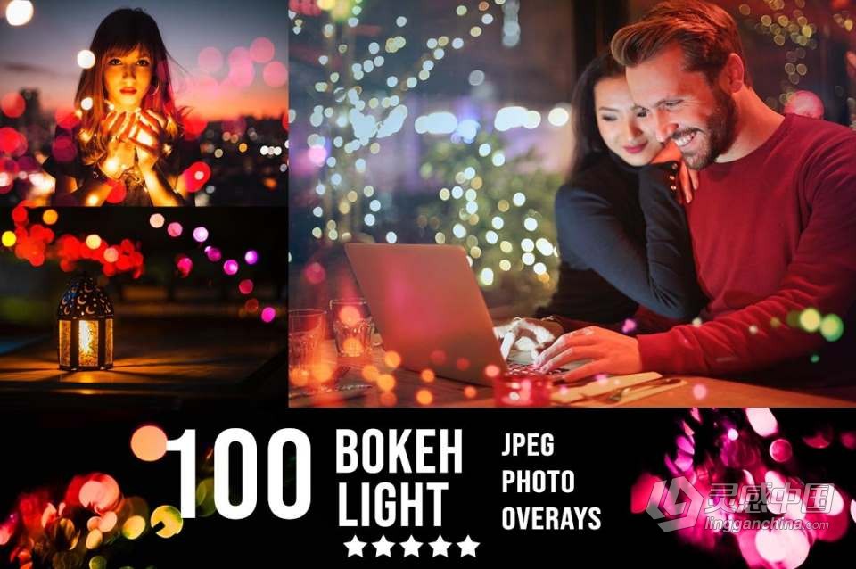 3300+动物花鸟植物藤曼浪漫闪光纸屑彩虹烟雾星空极光等照片叠加合成素材合集 3300+ Photo Overlays Bundle + FREE Act  福风灵感网 www.ffidea.com