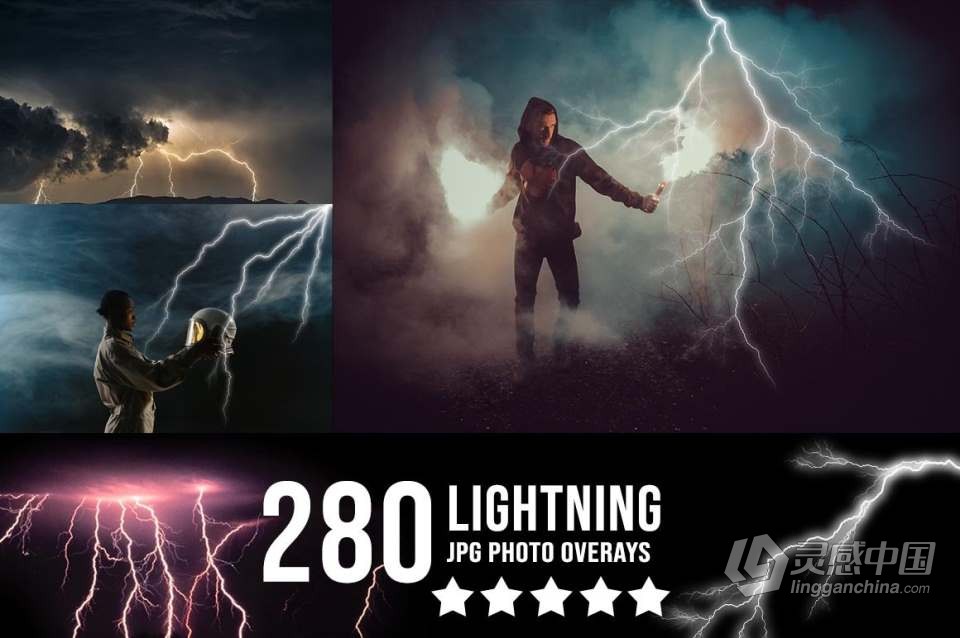 3300+动物花鸟植物藤曼浪漫闪光纸屑彩虹烟雾星空极光等照片叠加合成素材合集 3300+ Photo Overlays Bundle + FREE Act  福风灵感网 www.ffidea.com