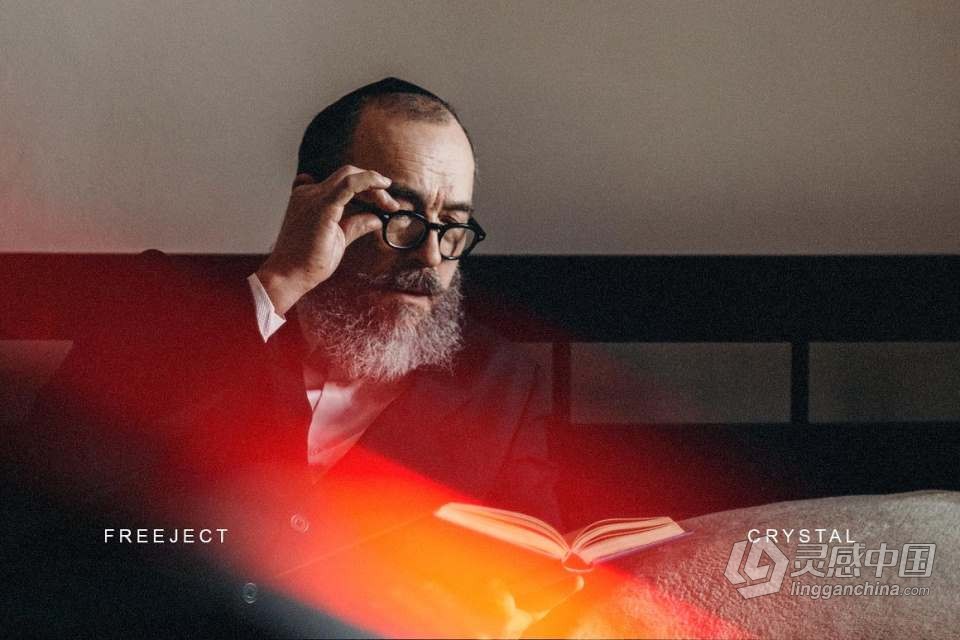 150张棱形水晶镜头漏光光效摄影后期合成叠加素材 150 Crystal Light Leak Overlay  福风灵感网 www.ffidea.com