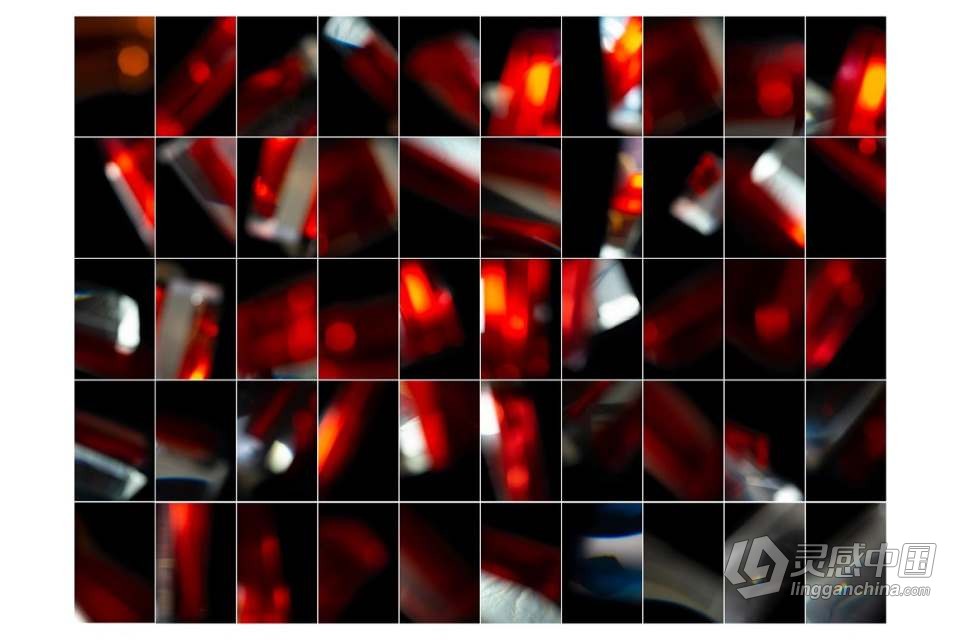 150张棱形水晶镜头漏光光效摄影后期合成叠加素材 150 Crystal Light Leak Overlay  福风灵感网 www.ffidea.com