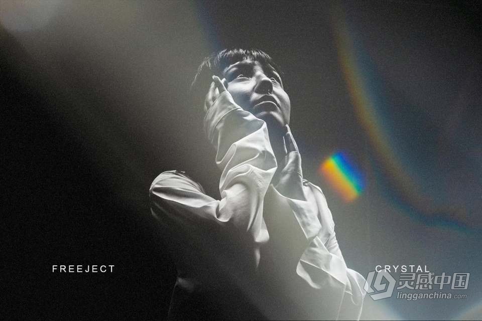 150张棱形水晶镜头漏光光效摄影后期合成叠加素材 150 Crystal Light Leak Overlay  福风灵感网 www.ffidea.com