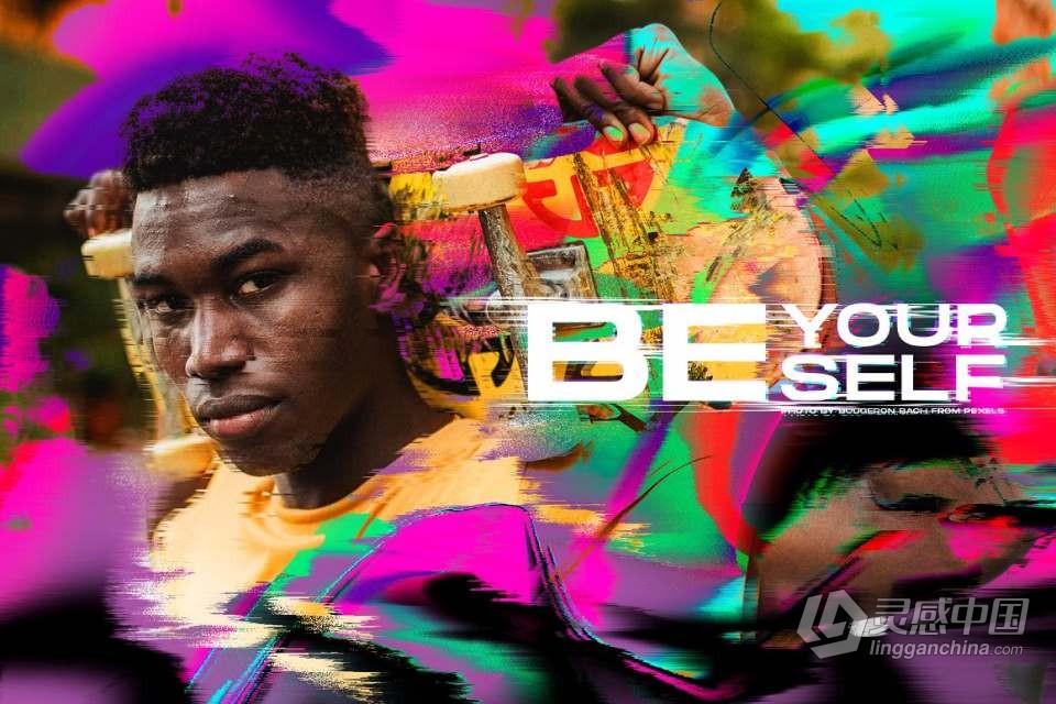 280种毛刺故障抖动失真噪点纹理合成特效叠加素材 280 Glitch Distortion textures  福风灵感网 www.ffidea.com