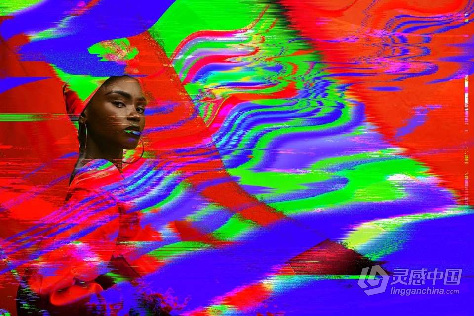 280种毛刺故障抖动失真噪点纹理合成特效叠加素材 280 Glitch Distortion textures  福风灵感网 www.ffidea.com