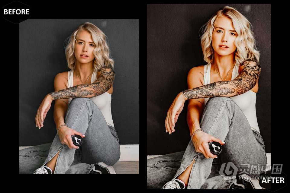 纹身艺术人像摄影后期调色Lightroom预设 Tattoo Art Lightroom Presets  福风灵感网 www.ffidea.com