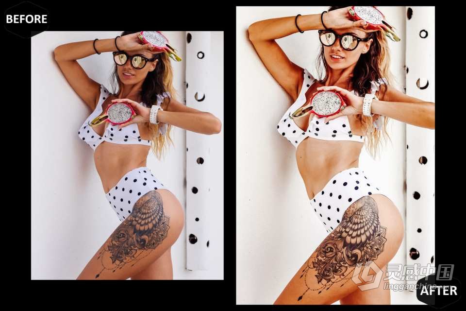 纹身艺术人像摄影后期调色Lightroom预设 Tattoo Art Lightroom Presets  福风灵感网 www.ffidea.com