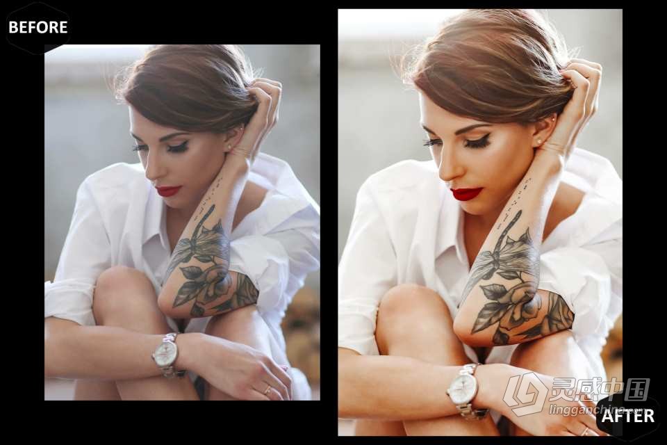 纹身艺术人像摄影后期调色Lightroom预设 Tattoo Art Lightroom Presets  福风灵感网 www.ffidea.com