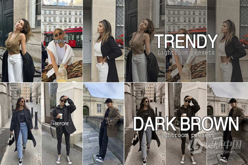 100+旅行,时尚,家庭人像lr预设大合集 Collection 100 Lightroom Presets  福风灵感网 www.ffidea.com