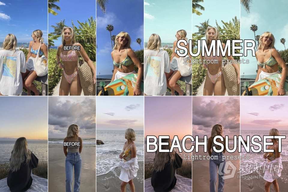 100+旅行,时尚,家庭人像lr预设大合集 Collection 100 Lightroom Presets  福风灵感网 www.ffidea.com