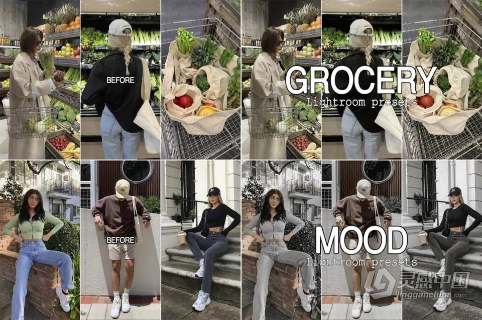 100+旅行,时尚,家庭人像lr预设大合集 Collection 100 Lightroom Presets  福风灵感网 www.ffidea.com