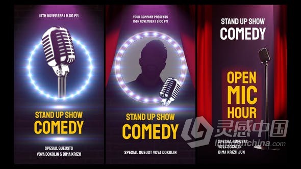 PR模板-搞笑幽默喜剧才艺表演活动介绍宣传相声短视频包装PR模板下载  福风灵感网 www.ffidea.com