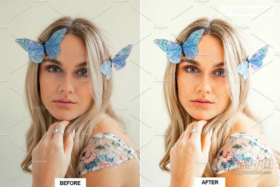 10个专业人像后期调色Lightroom预设 PORTRAIT PRO Lightroom Presets  福风灵感网 www.ffidea.com