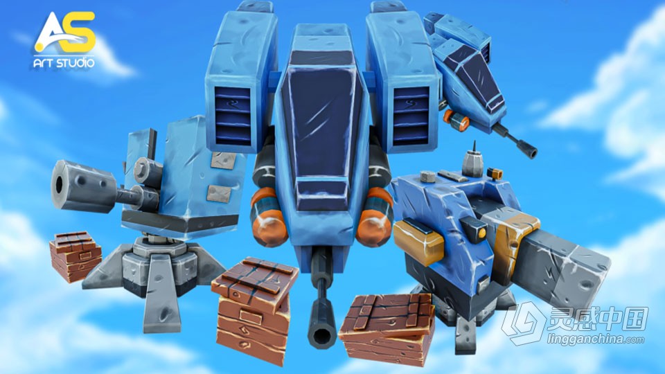 Blender低多边形建模与纹理手绘技术视频教程  福风灵感网 www.ffidea.com