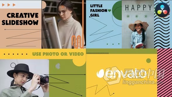 达芬奇模板-明亮色彩时尚图形潮流现代宣传片DaVinci Resolve模板下载  福风灵感网 www.ffidea.com