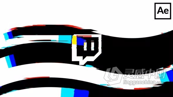 AE模板-毛刺过渡故障标志3d结束屏幕动画效果AE模板下载  福风灵感网 www.ffidea.com