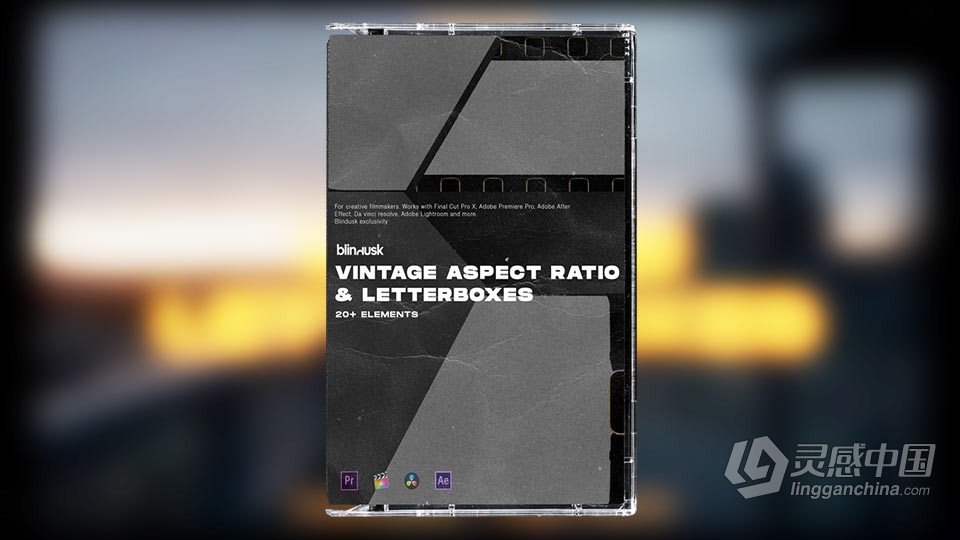 4K胶片边框抖动动画图片视频素材Vintage Aspect Ration Letterboxes  福风灵感网 www.ffidea.com