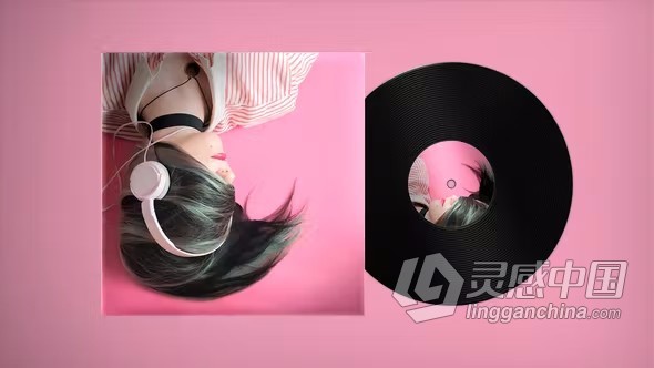 AE模板-黑胶唱片动画展示音乐专辑曲目介绍宣传片头AE模板下载  福风灵感网 www.ffidea.com