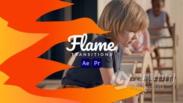 AE/PR模板-Flame Transitions 12组卡通火焰过渡视频转场效果AE与PR模板下载  福风灵感网 www.ffidea.com