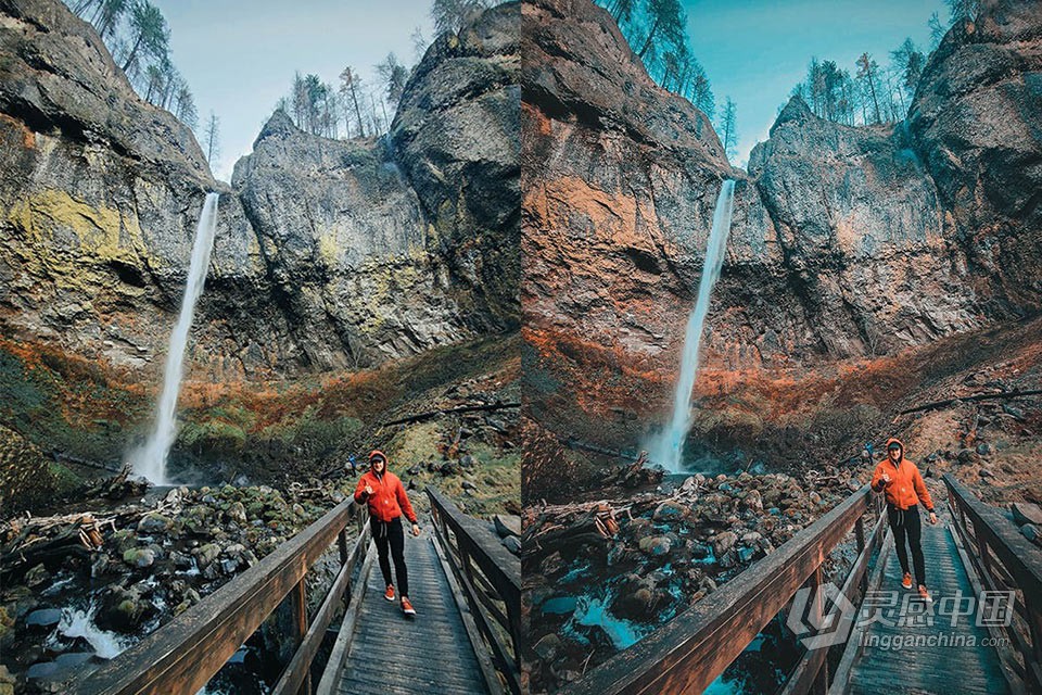 15个INS风橙青色调色Lightroom预设 Orange &amp; Teal Lightroom Presets  福风灵感网 www.ffidea.com