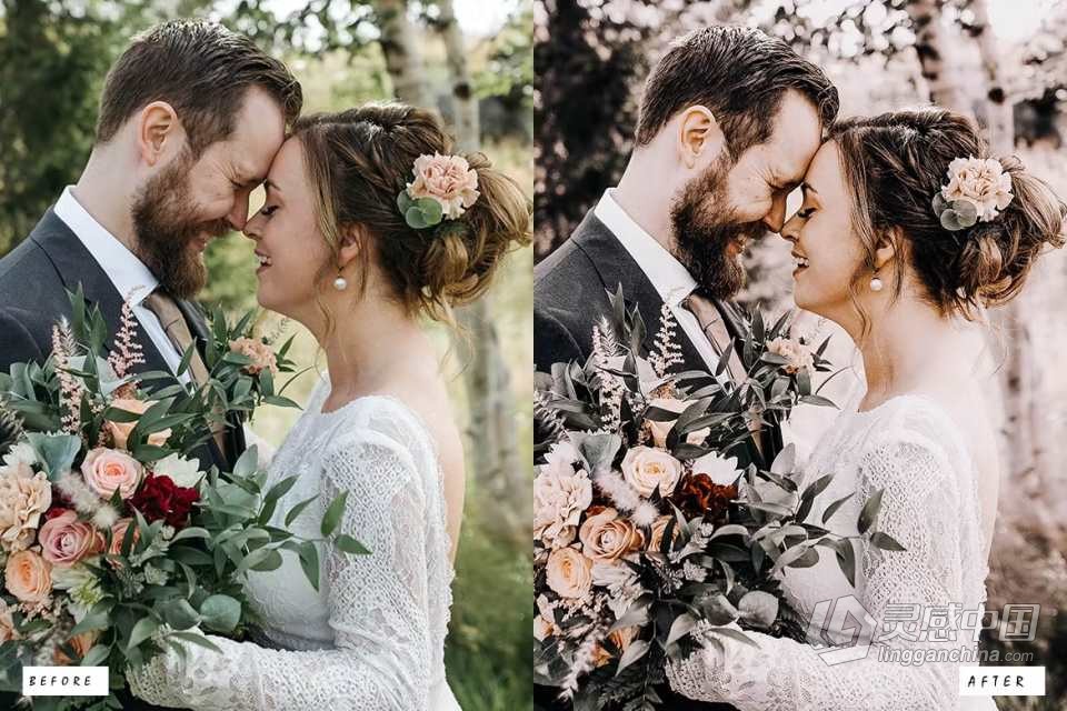 50个乡村电影胶片婚礼Lightroom预设 50 Rustic Wedding Lightroom Presets  福风灵感网 www.ffidea.com