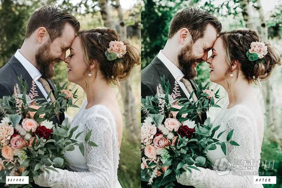 50个乡村电影胶片婚礼Lightroom预设 50 Rustic Wedding Lightroom Presets  福风灵感网 www.ffidea.com