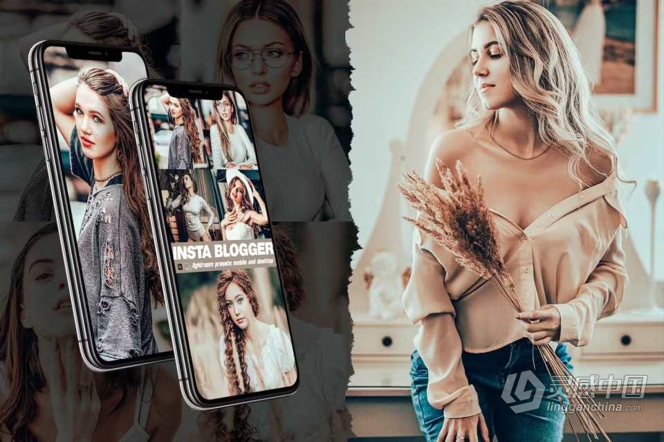 Insta博客复古胶片人像Lightroom预设 Insta Blogger Lightroom Presets  福风灵感网 www.ffidea.com