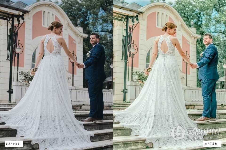 优雅婚礼胶片后期Lightroom预设 Elegant Wedding Lightroom Presets  福风灵感网 www.ffidea.com