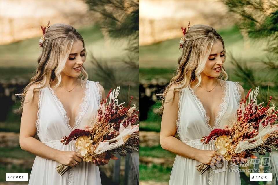 优雅婚礼胶片后期Lightroom预设 Elegant Wedding Lightroom Presets  福风灵感网 www.ffidea.com