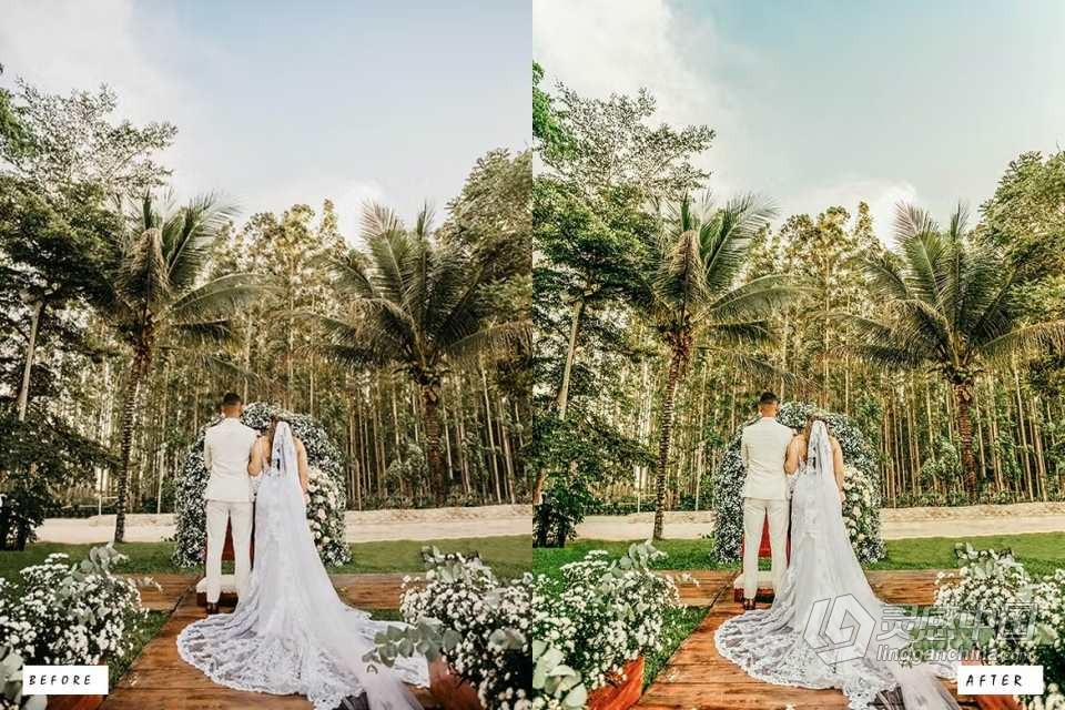 优雅婚礼胶片后期Lightroom预设 Elegant Wedding Lightroom Presets  福风灵感网 www.ffidea.com