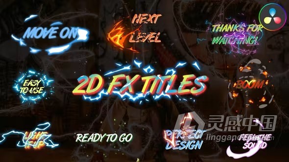 达芬奇模板-动态动画片头清新多彩卡通片名文字动画DaVinci Resolve模板下载  福风灵感网 www.ffidea.com