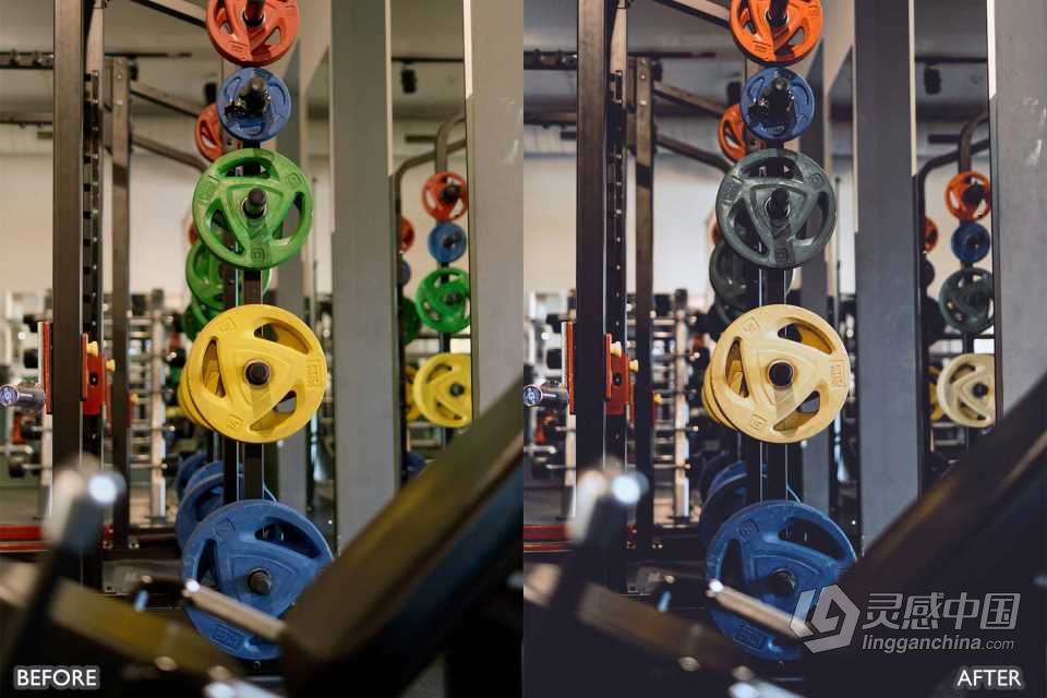 健身房健身运动人像摄影Lightroom预设 Gym And Fitness Preset  福风灵感网 www.ffidea.com