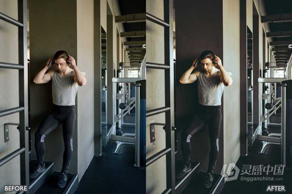 健身房健身运动人像摄影Lightroom预设 Gym And Fitness Preset  福风灵感网 www.ffidea.com