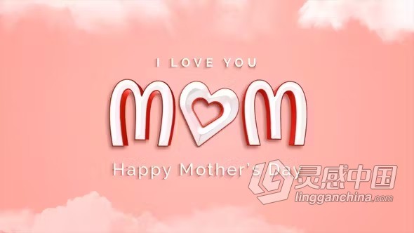 AE模版-甜美婴儿周岁纪念庆祝片头温馨节日庆典AE模版下载 Mother's day  福风灵感网 www.ffidea.com