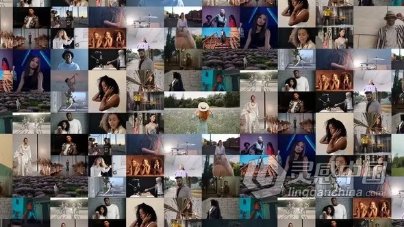 AE模版-多屏幕照片开场时尚品牌展示视频墙片头AE模版下载 Multi Screen Promo  福风灵感网 www.ffidea.com