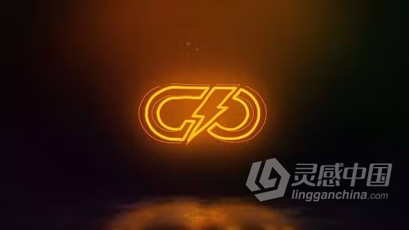 AE模板-动态霓虹灯蒙版活力的动画故障光效标志AE模板下载 Neon Glitch Logo  福风灵感网 www.ffidea.com