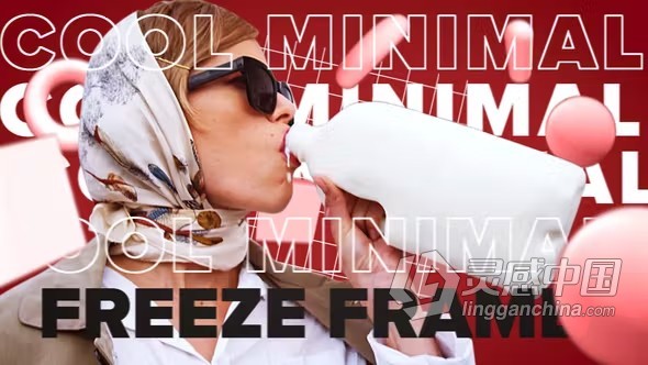 AE模板-活力酷炫冻结帧视频3D人物介绍定格场景时尚片头AE模板下载 Cool Minimal Freeze Frame  福风灵感网 www.ffidea.com