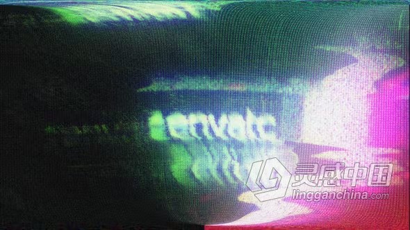 AE模板-快速故障标志动画AE模板下载 Glitch Logo  福风灵感网 www.ffidea.com