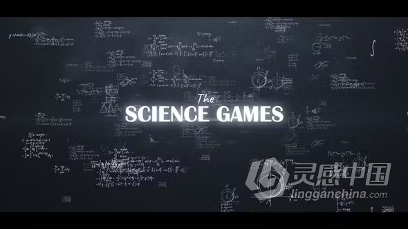 益智游戏介绍视频字幕开场白数字公式背景科学标题AE模板下载 Science Titles  福风灵感网 www.ffidea.com
