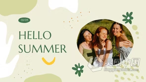 清新俏皮夏季风格时尚开场白AE模板下载 Summer Style Opener  福风灵感网 www.ffidea.com