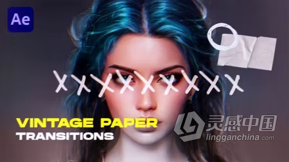 15个复古纸转场过渡动画AE模板下载 Vintage Paper Transitions  福风灵感网 www.ffidea.com