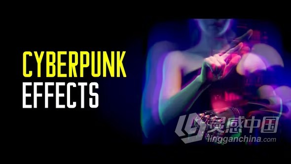 12种赛博朋克效果动画迷幻双重曝光视觉特效PR模板下载 Cyberpunk Effects  福风灵感网 www.ffidea.com