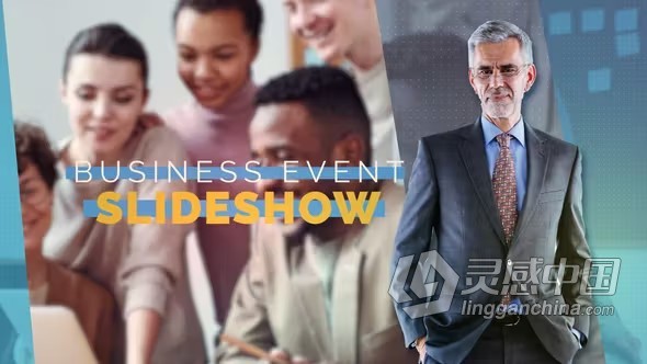 商务活动幻灯片公司开幕式时间线工作演示PR模板下载 Business Event Slideshow  福风灵感网 www.ffidea.com