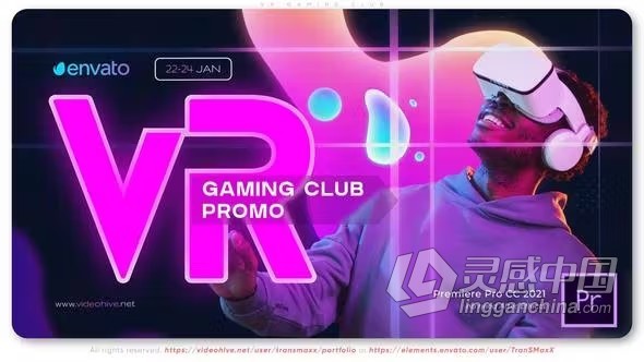 游戏团队宣传虚拟现实VR游戏俱乐部介绍网络活动广告PR模板下载 VR Gaming Club  福风灵感网 www.ffidea.com