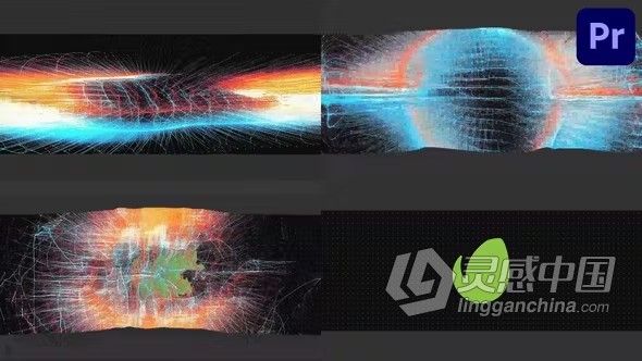 时尚抽象风格变形网络丛状排列动画演绎LOGO展示PR模板下载 Plexing for Premiere Pro  福风灵感网 www.ffidea.com